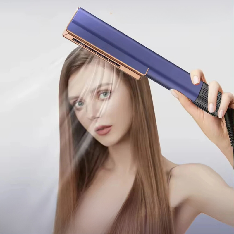 Secador 2 en 1 y Plancha con Tecnología de Iones Negativos para Cabello Húmedo y Seco