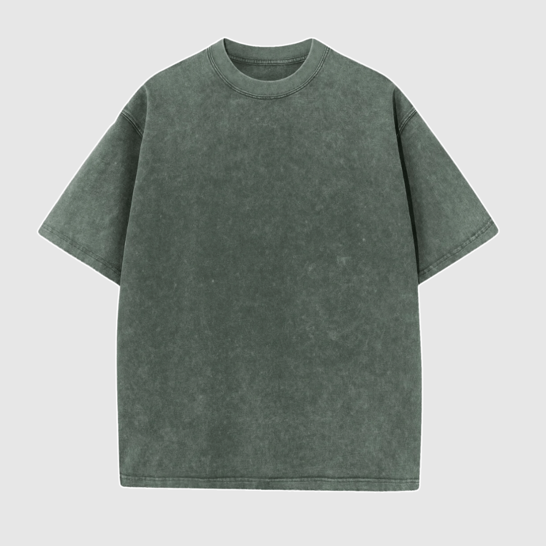 Victor - Camiseta Oversized Lavada para Hombre