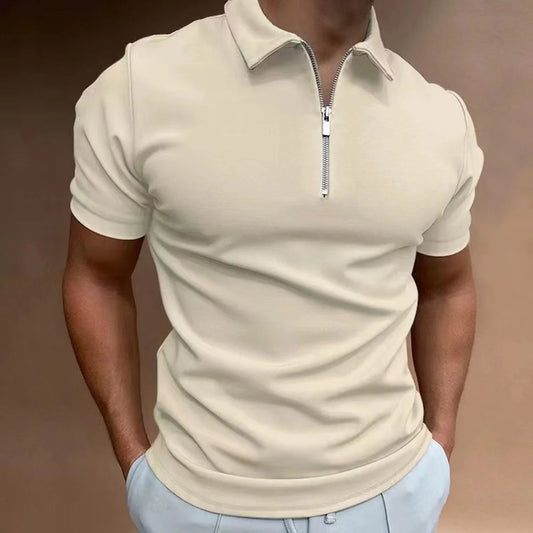 Leonardo – Polo elegante con cuello con cremallera