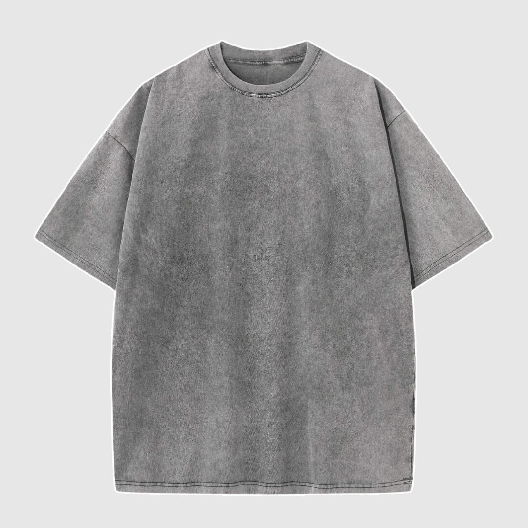 Victor - Camiseta Oversized Lavada para Hombre