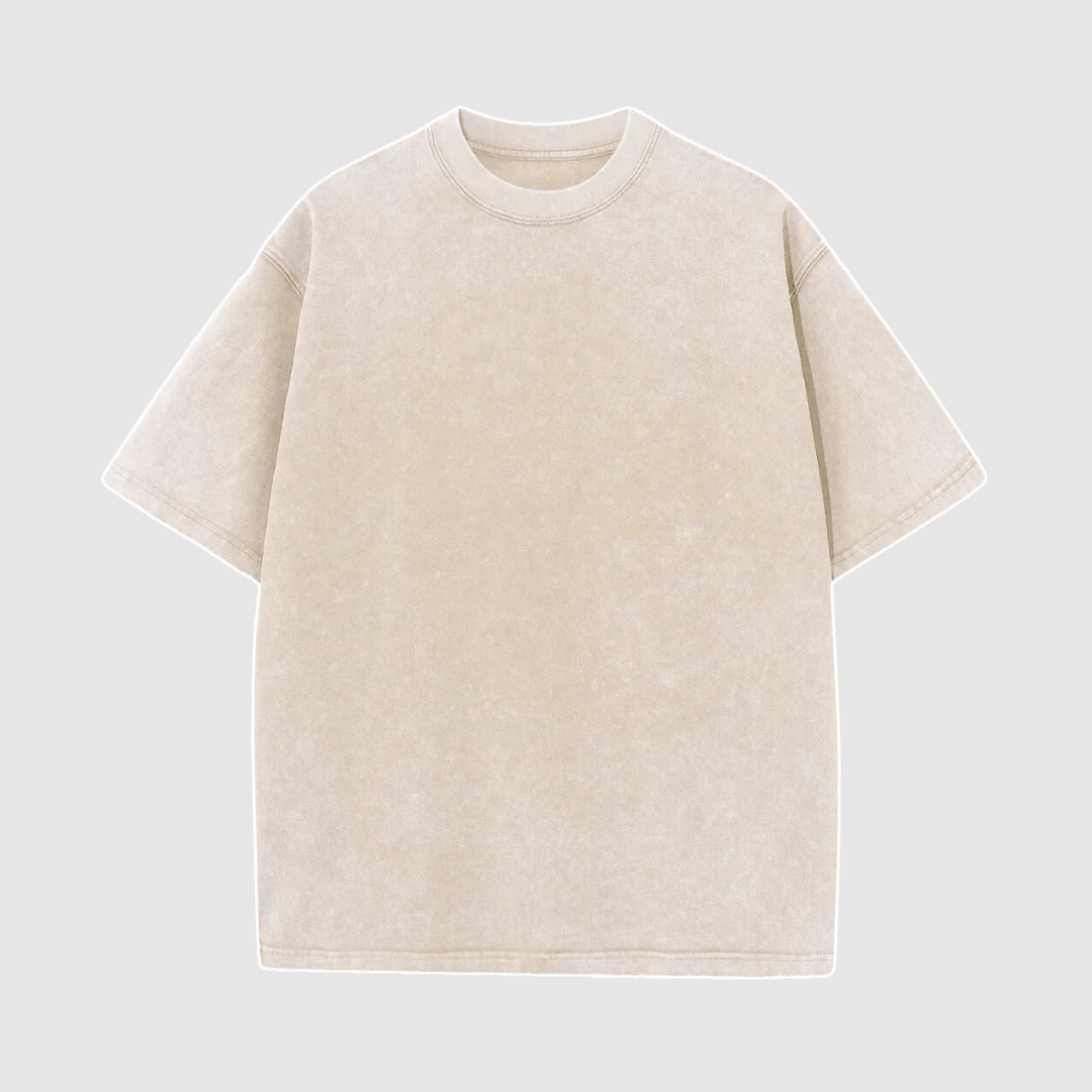 Victor - Camiseta Oversized Lavada para Hombre