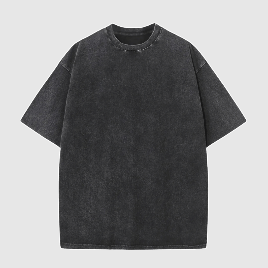 Victor - Camiseta Oversized Lavada para Hombre