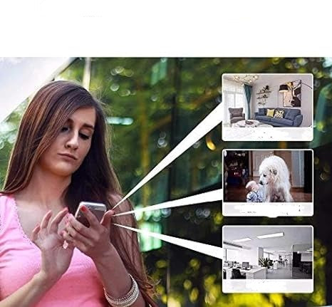 Cámara de Seguridad WiFi Inalámbrica 1080p para Interior y Exterior con Integración de Hogar Inteligente