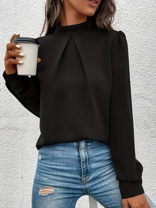 Blusa de Corte Clásico para Mujer | Ideal para el Trabajo o las Noches