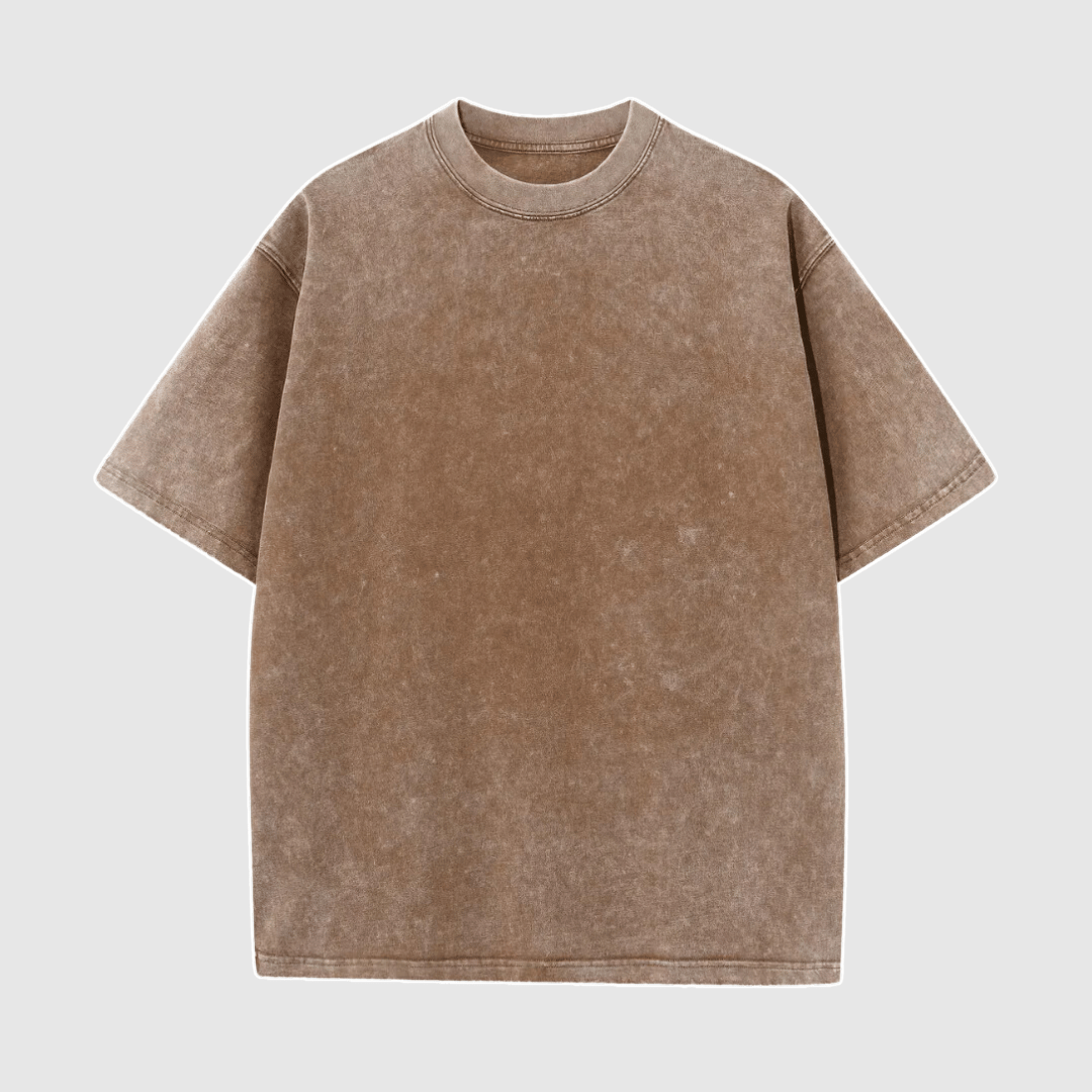Victor - Camiseta Oversized Lavada para Hombre