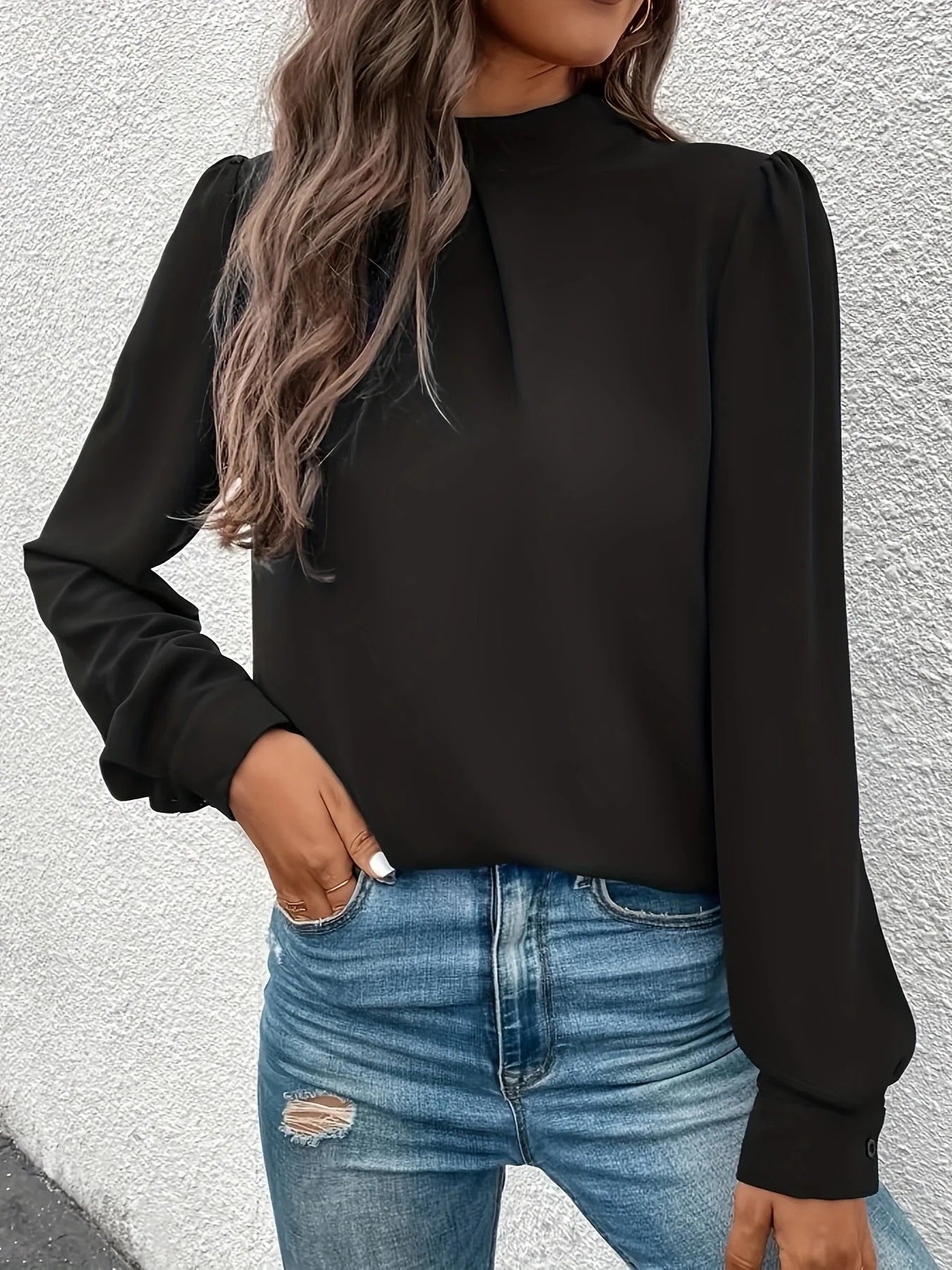 Blusa de Corte Clásico para Mujer | Ideal para el Trabajo o las Noches