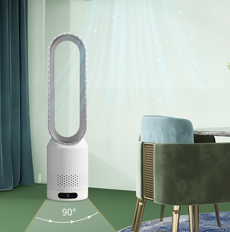 Enfriador de aire sin aspas con purificador de aire e ionizador para espacios interiores