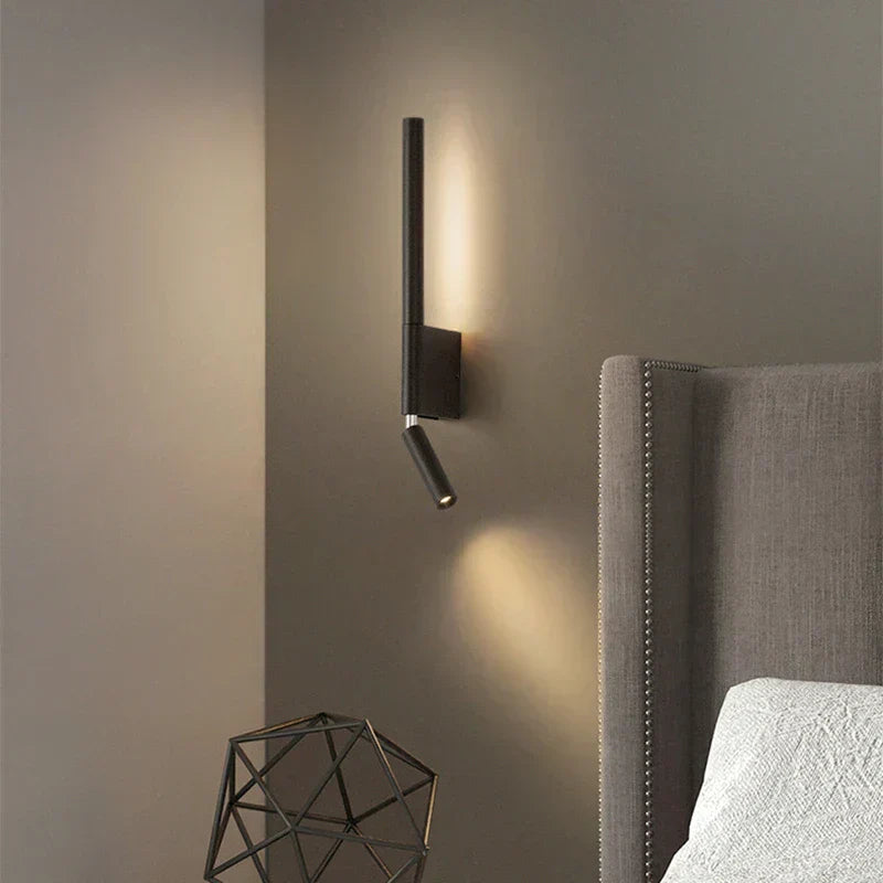 Lámpara de Pared LED | Luz Blanca Cálida 3000K | Diseño Moderno para Dormitorio