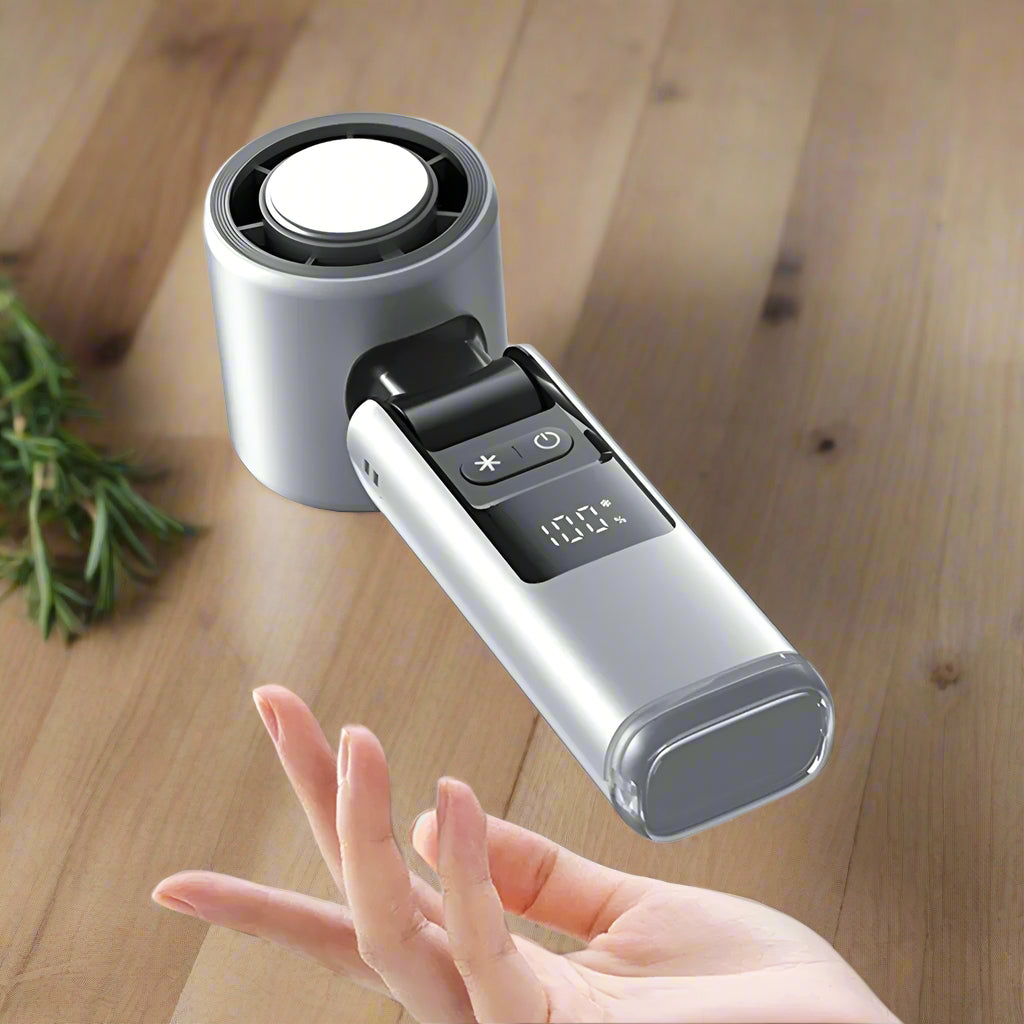 Ventilador Mini Portátil con 100 Velocidades Ajustables y Diseño Plegable