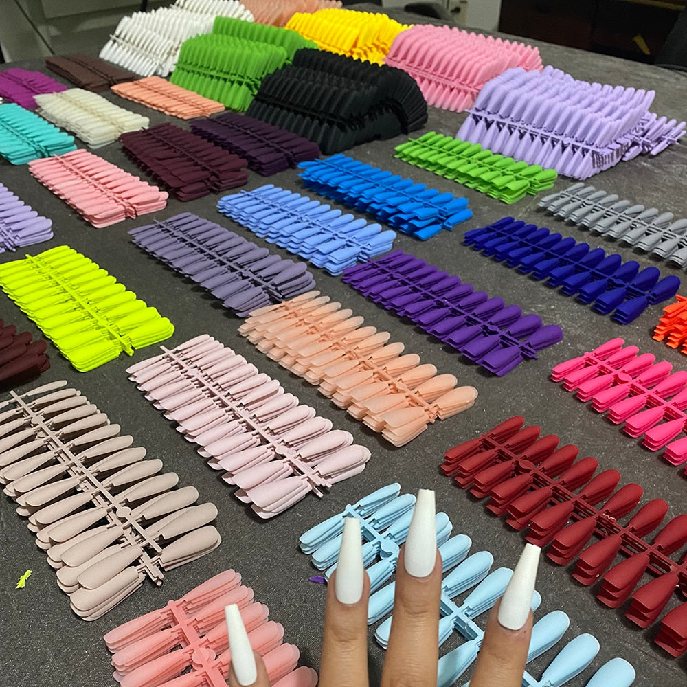ChicNails - Set de Uñas Postizas Mate de 24 Piezas