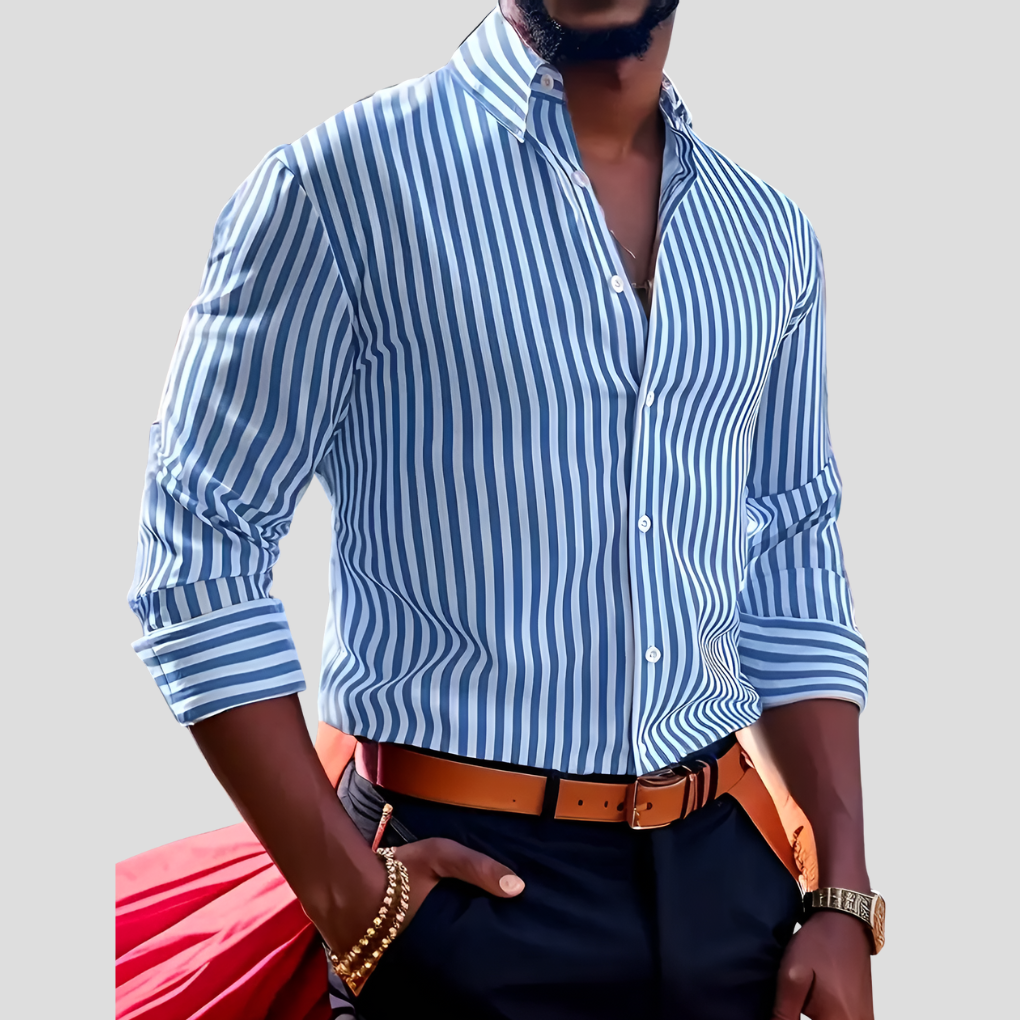 Camisa de hombre a rayas