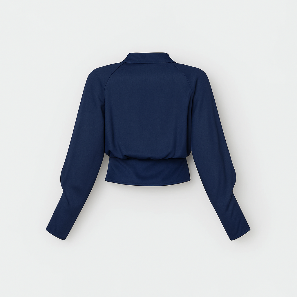 Blusa con Mangas Abullonadas y Botones Frontales para Mujer | Ideal para la Oficina o Eventos Sociales