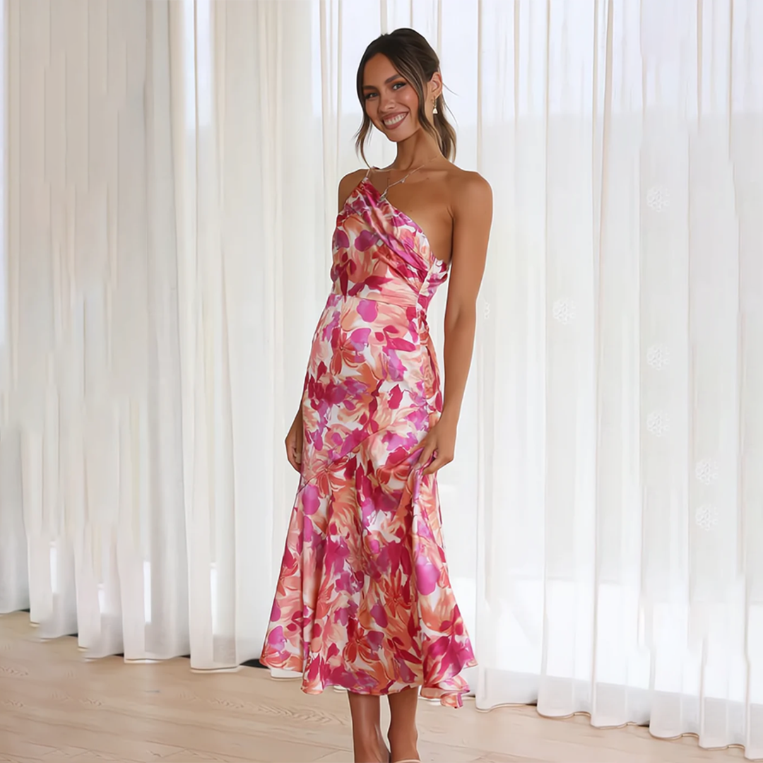 ROSWITHA - Elegante Vestido de Flores