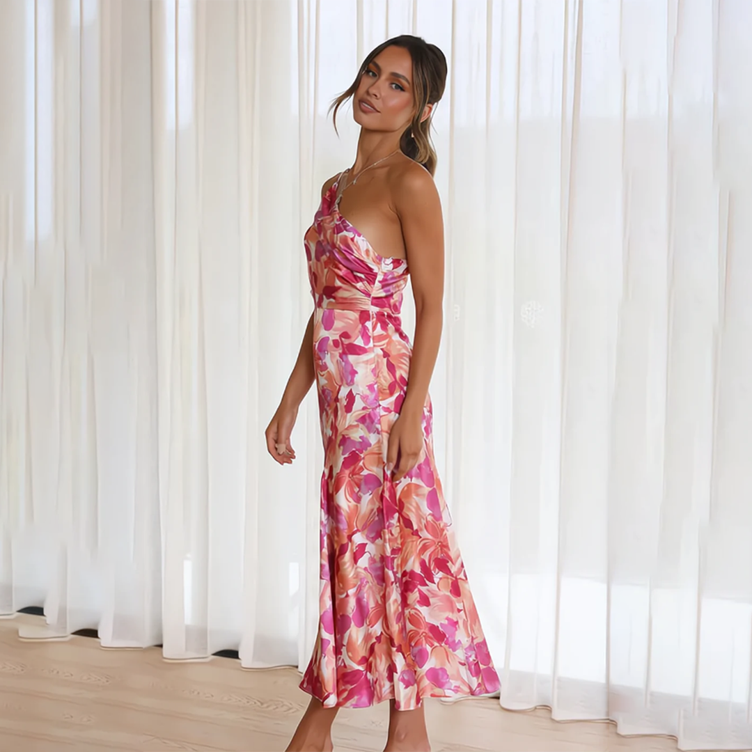 ROSWITHA - Elegante Vestido de Flores