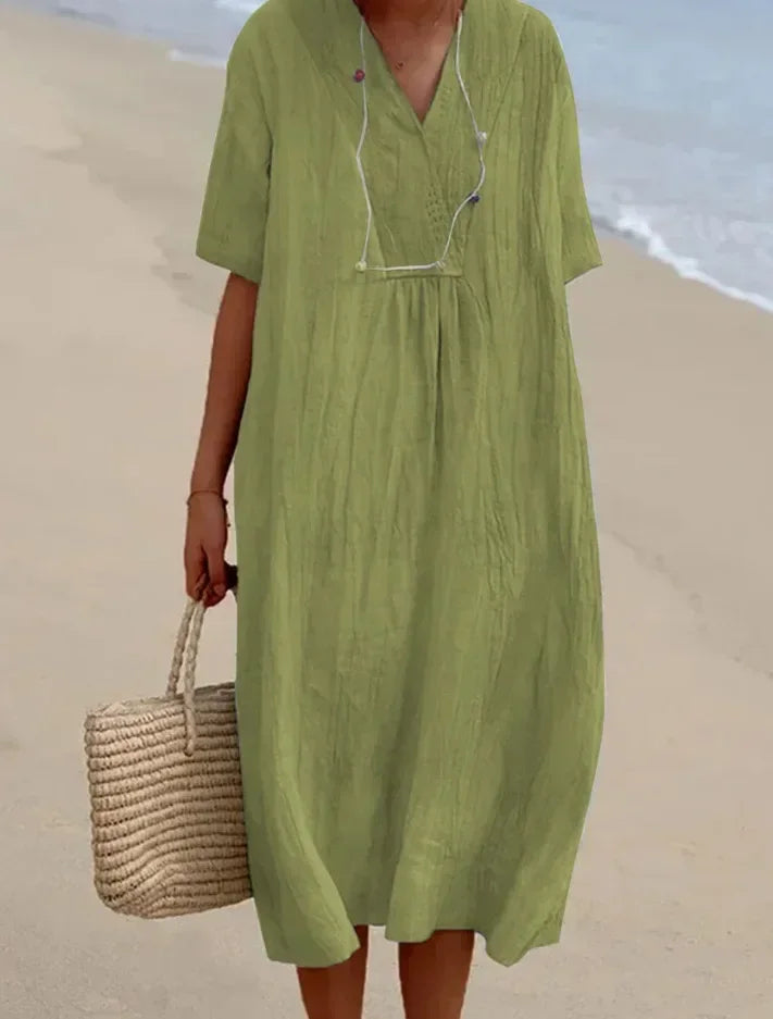 Vestido de algodón oversized de verano