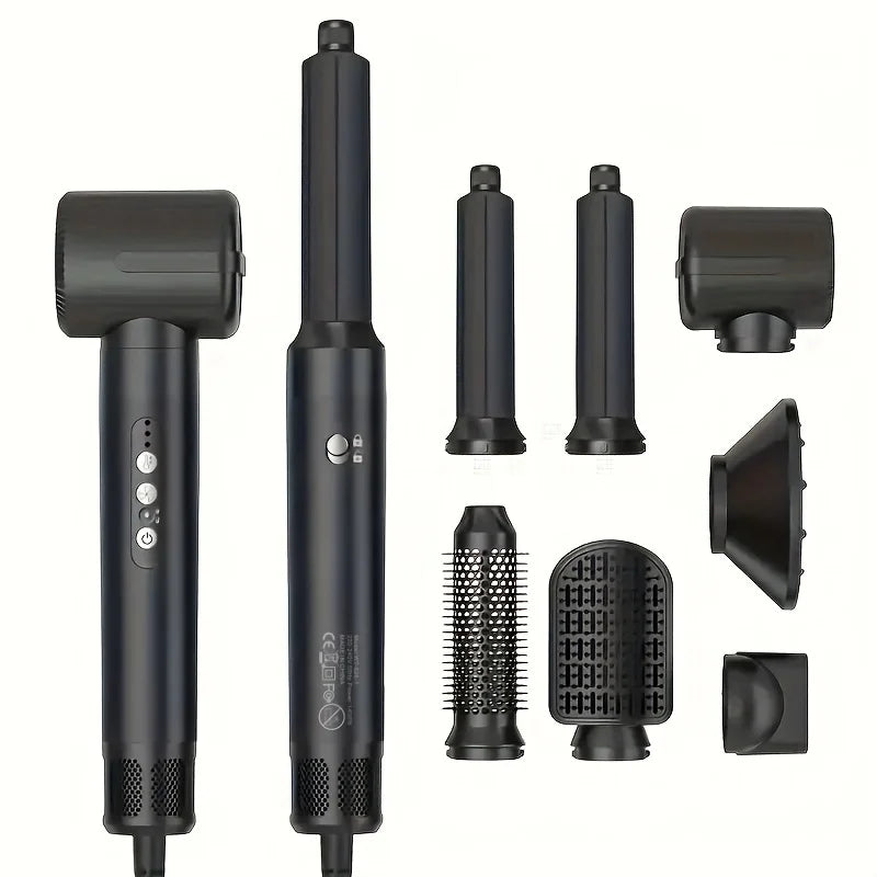 Secador con Motor Sin Escobillas y Función de Rizado Automático – Dispositivo de Estilizado 7 en 1