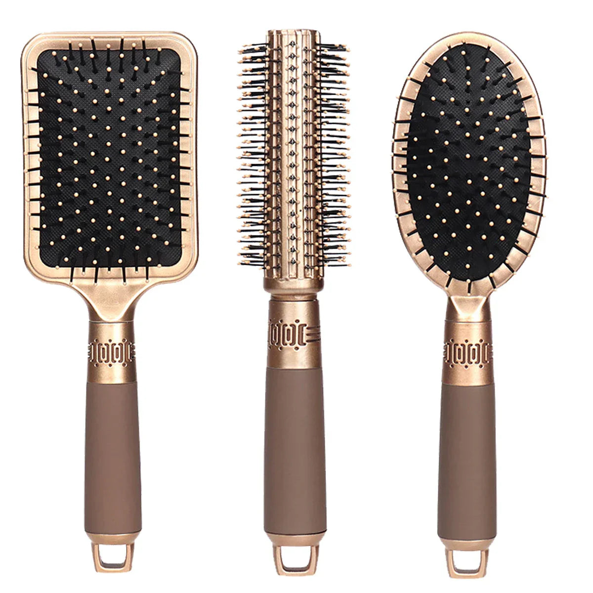Cepillo Antiestático para el Cabello con Almohadilla de Aire – Adecuado para Cabello Rizado