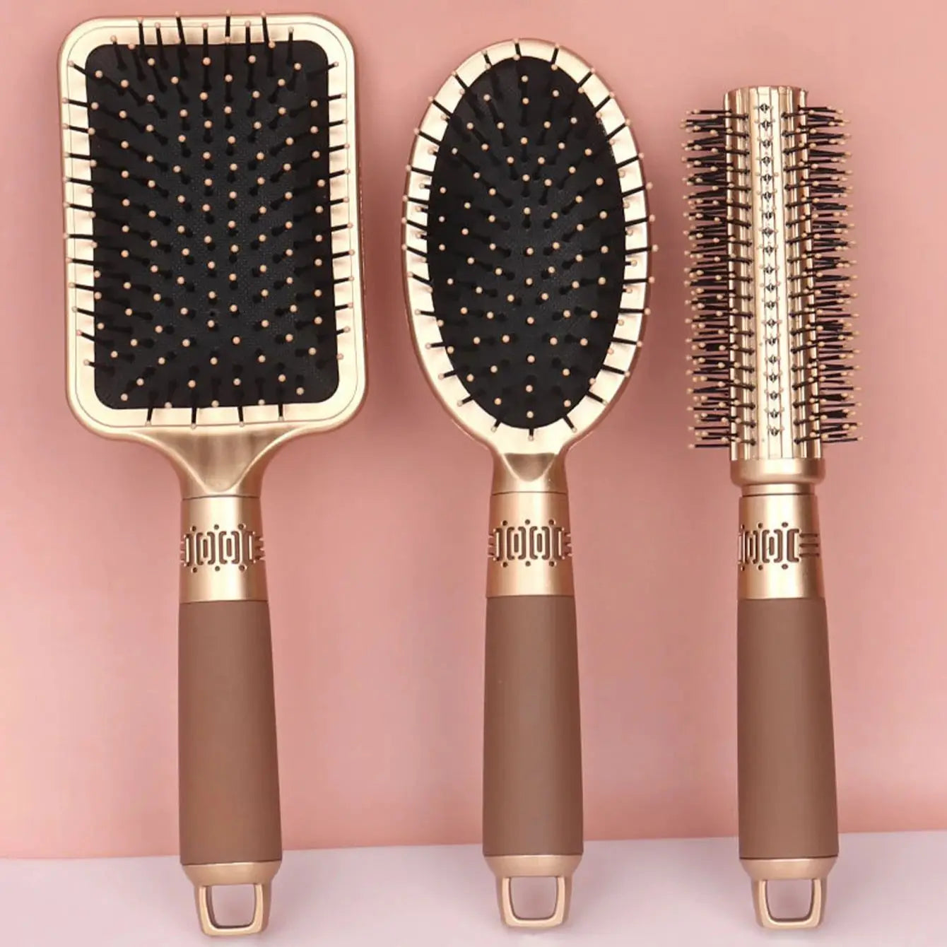 Cepillo Antiestático para el Cabello con Almohadilla de Aire – Adecuado para Cabello Rizado