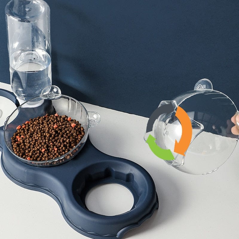 TripleFeeder™ | Comedero 3 en 1 | Dispensador de Agua | Desmontable y Fácil de Limpiar