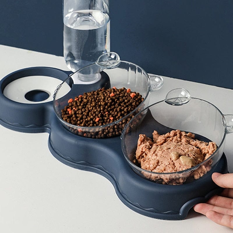 TripleFeeder™ | Comedero 3 en 1 | Dispensador de Agua | Desmontable y Fácil de Limpiar