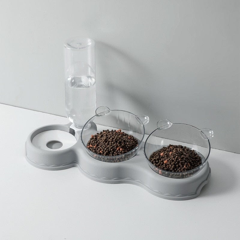 TripleFeeder™ | Comedero 3 en 1 | Dispensador de Agua | Desmontable y Fácil de Limpiar