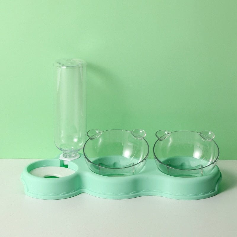 TripleFeeder™ | Comedero 3 en 1 | Dispensador de Agua | Desmontable y Fácil de Limpiar
