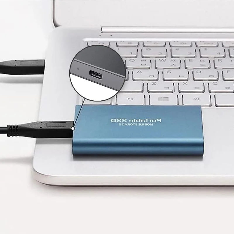 SSD Externo con Alta Velocidad de Transferencia y Almacenamiento Seguro de Datos a través de USB 3.1