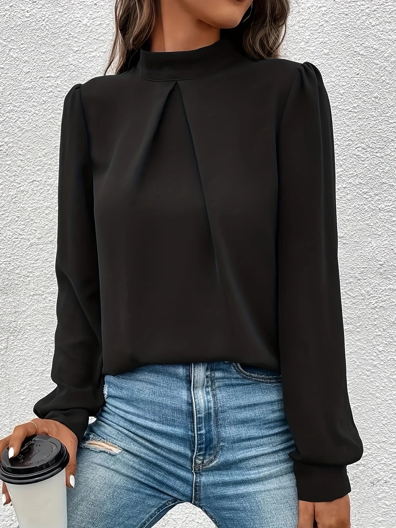 Blusa de Corte Clásico para Mujer | Ideal para el Trabajo o las Noches