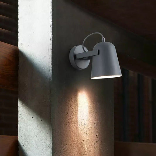 Lámpara de Pared Minimalista | Hierro Resistente | Iluminación para Dormitorio y Sala