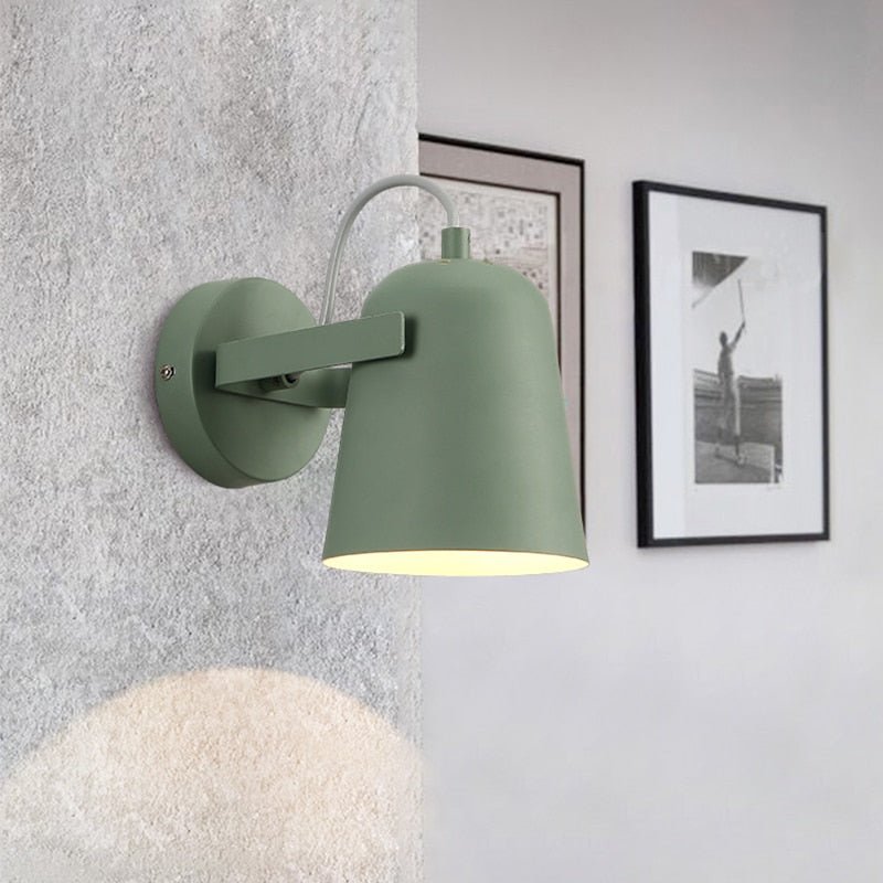 Lámpara de Pared Minimalista | Hierro Resistente | Iluminación para Dormitorio y Sala