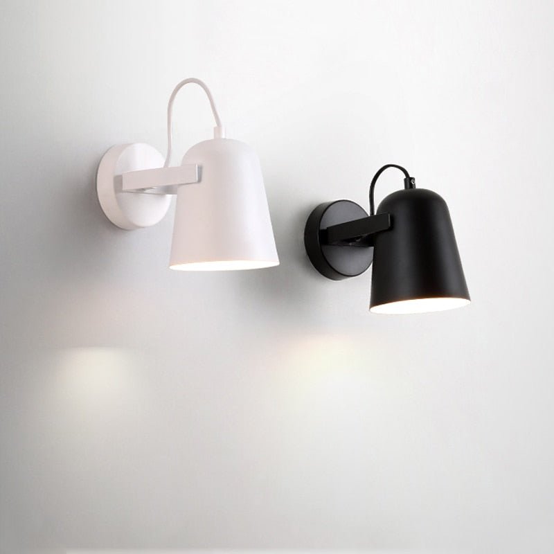 Lámpara de Pared Minimalista | Hierro Resistente | Iluminación para Dormitorio y Sala