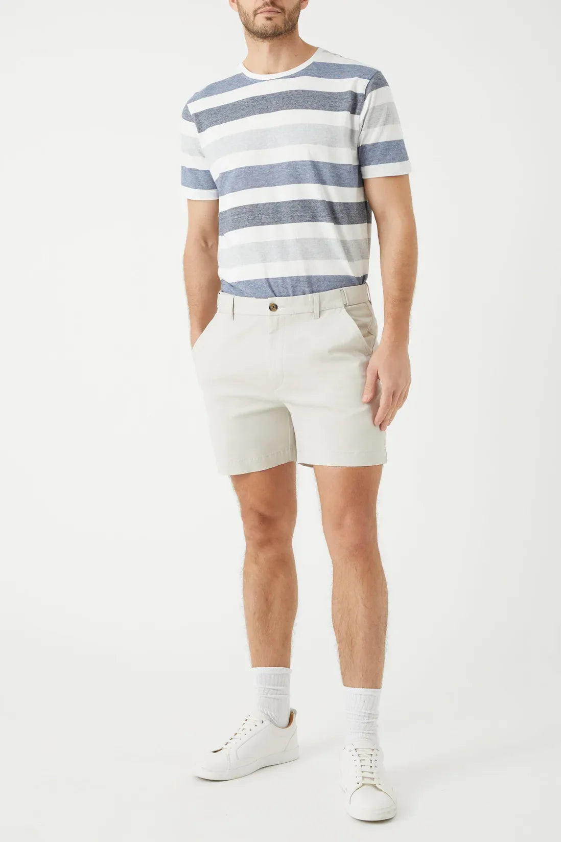 Short Con Bolsillos Prácticos Y Cierre De Botón Para Hombres | Ideal Para La Temporada Estival