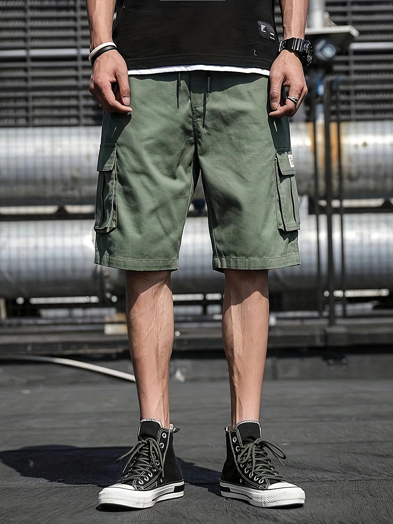 Short Cargo con Múltiples Bolsillos para Hombre | Ideal para el Verano