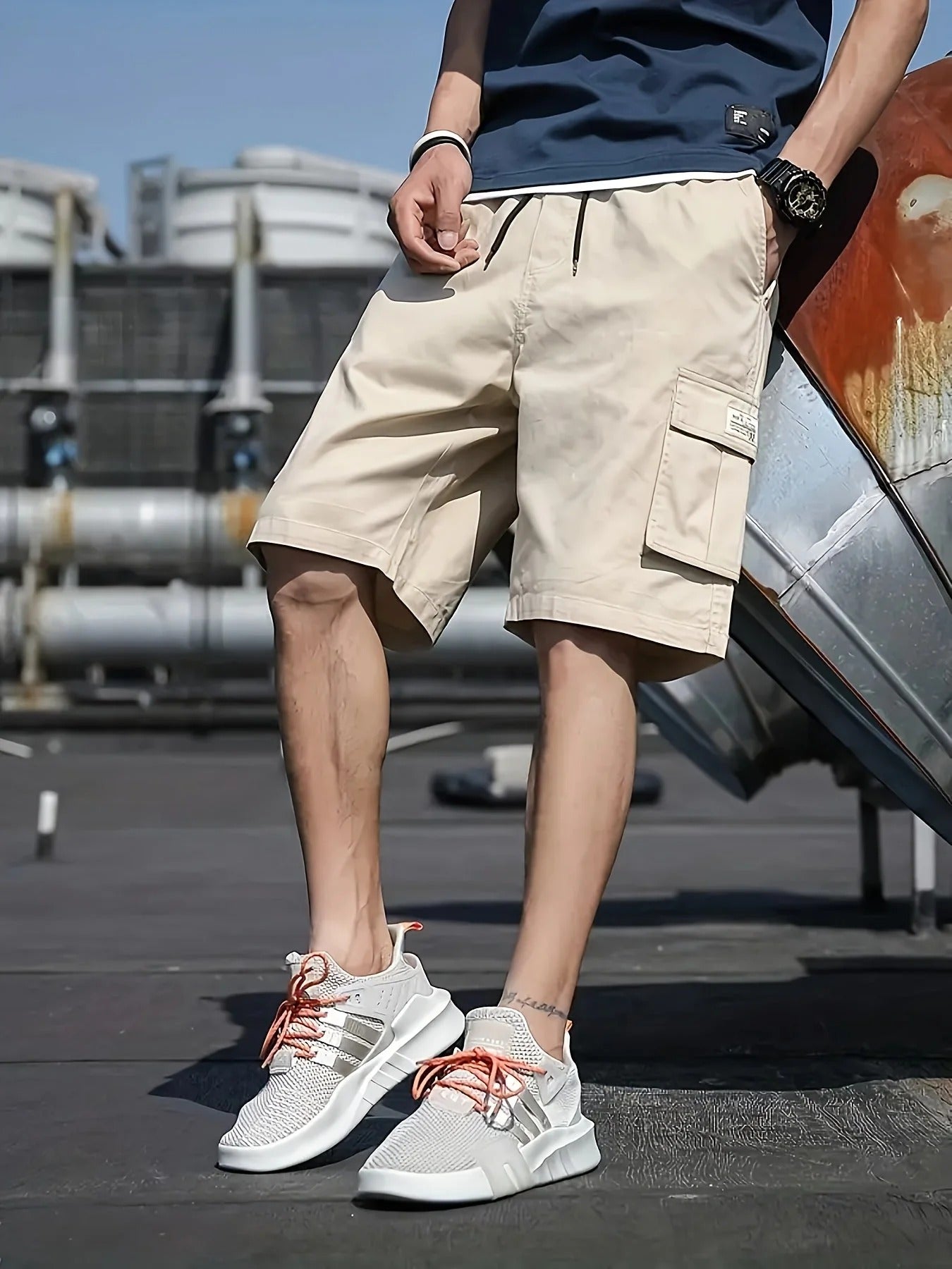 Short Cargo con Múltiples Bolsillos para Hombre | Ideal para el Verano