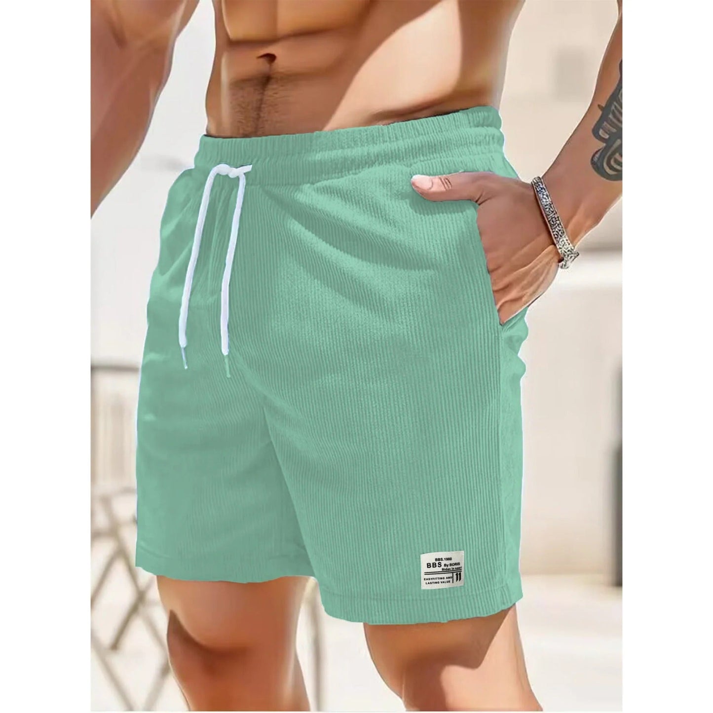 Pantalón Corto Casual con Amplios Bolsillos para Hombre | Ideal para el Verano