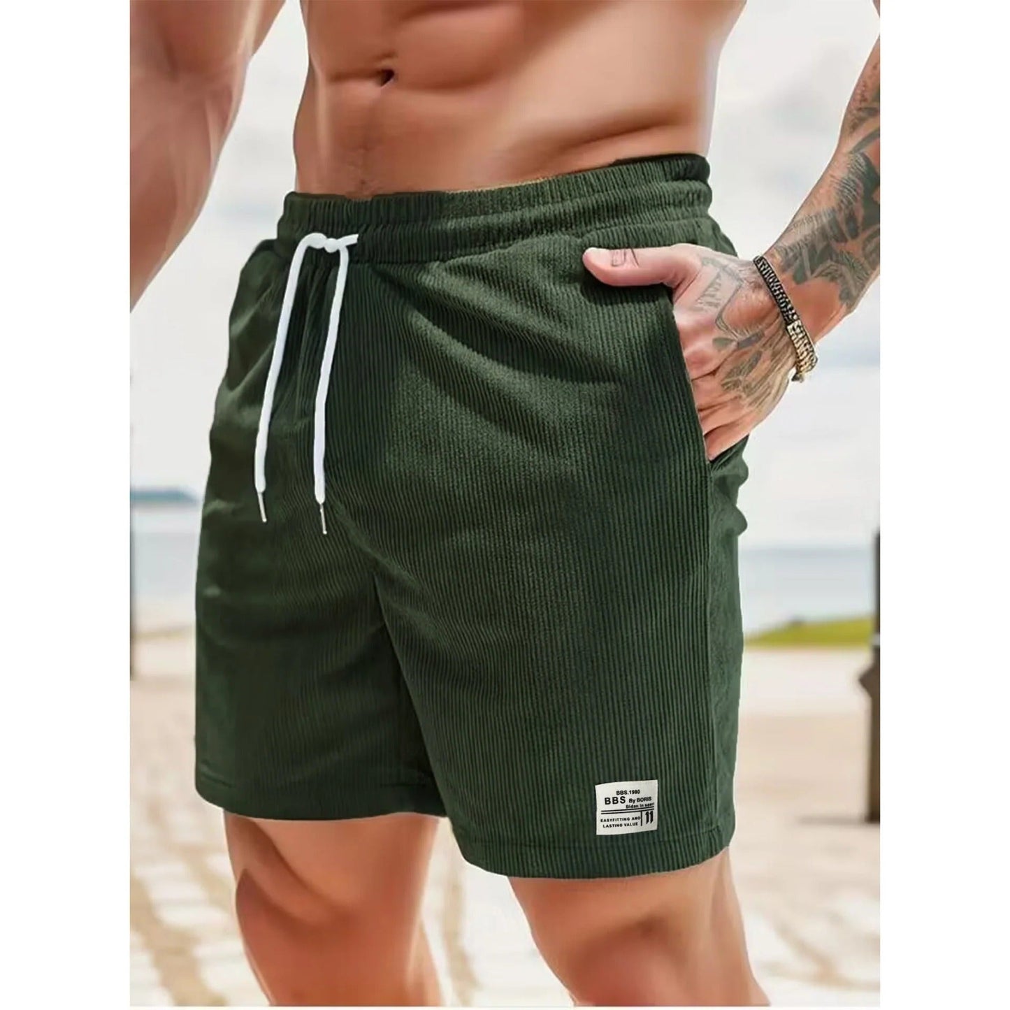 Pantalón Corto Casual con Amplios Bolsillos para Hombre | Ideal para el Verano