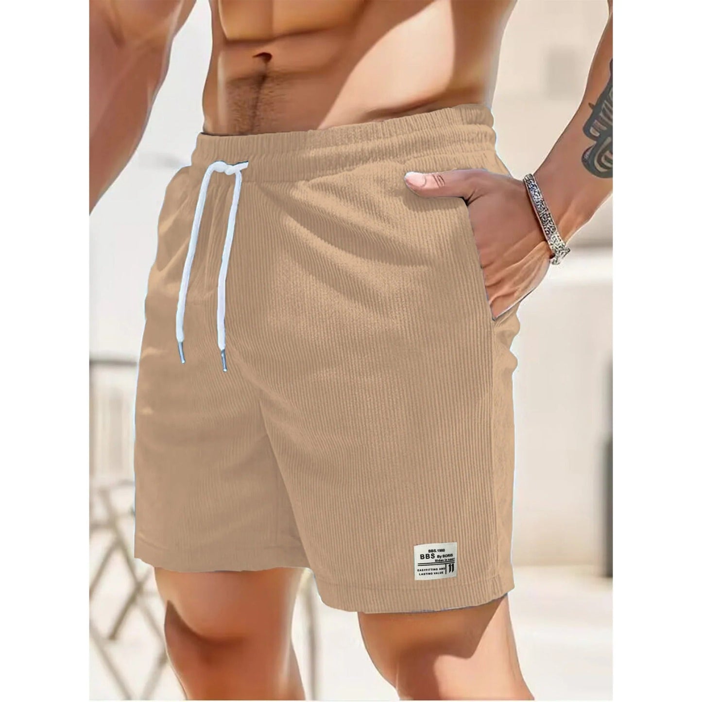 Pantalón Corto Casual con Amplios Bolsillos para Hombre | Ideal para el Verano