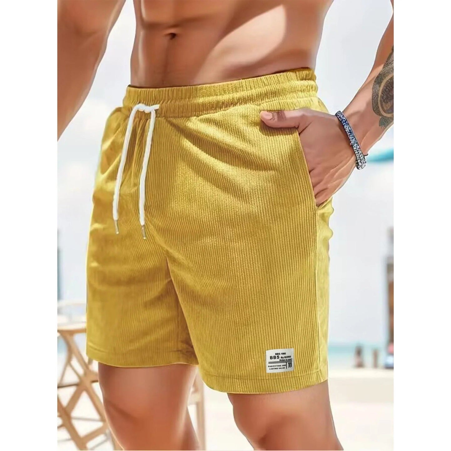 Pantalón Corto Casual con Amplios Bolsillos para Hombre | Ideal para el Verano