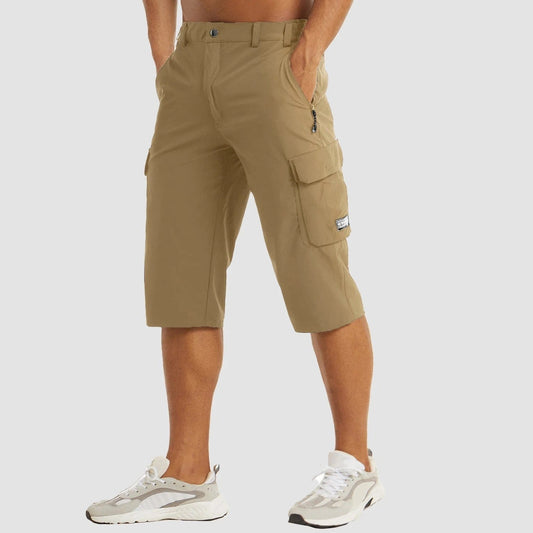 Short Cargo Ligero con Cintura Elástica para Hombre | Ideal para el Verano