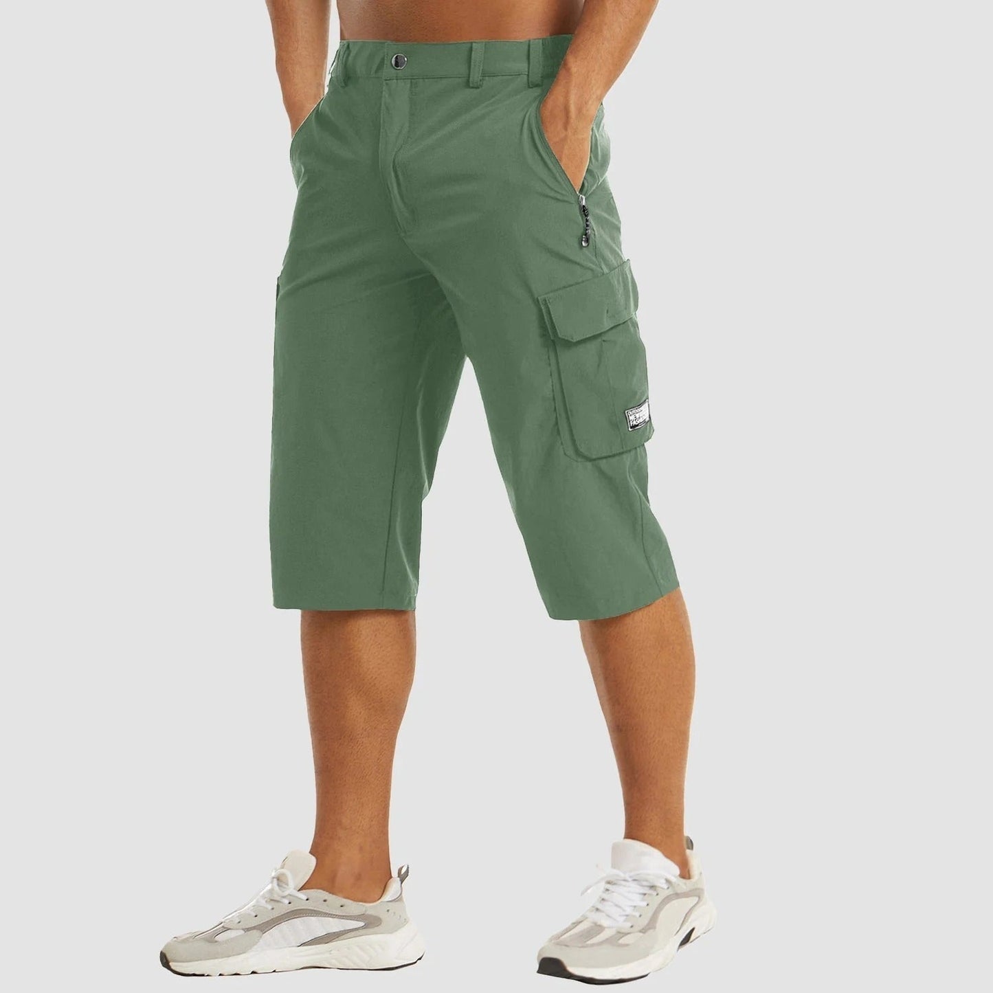 Short Cargo Ligero con Cintura Elástica para Hombre | Ideal para el Verano