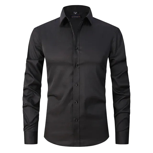 Camisa Hombre Slim-Fit | Sin Planchado | Tejido Elástico Confort