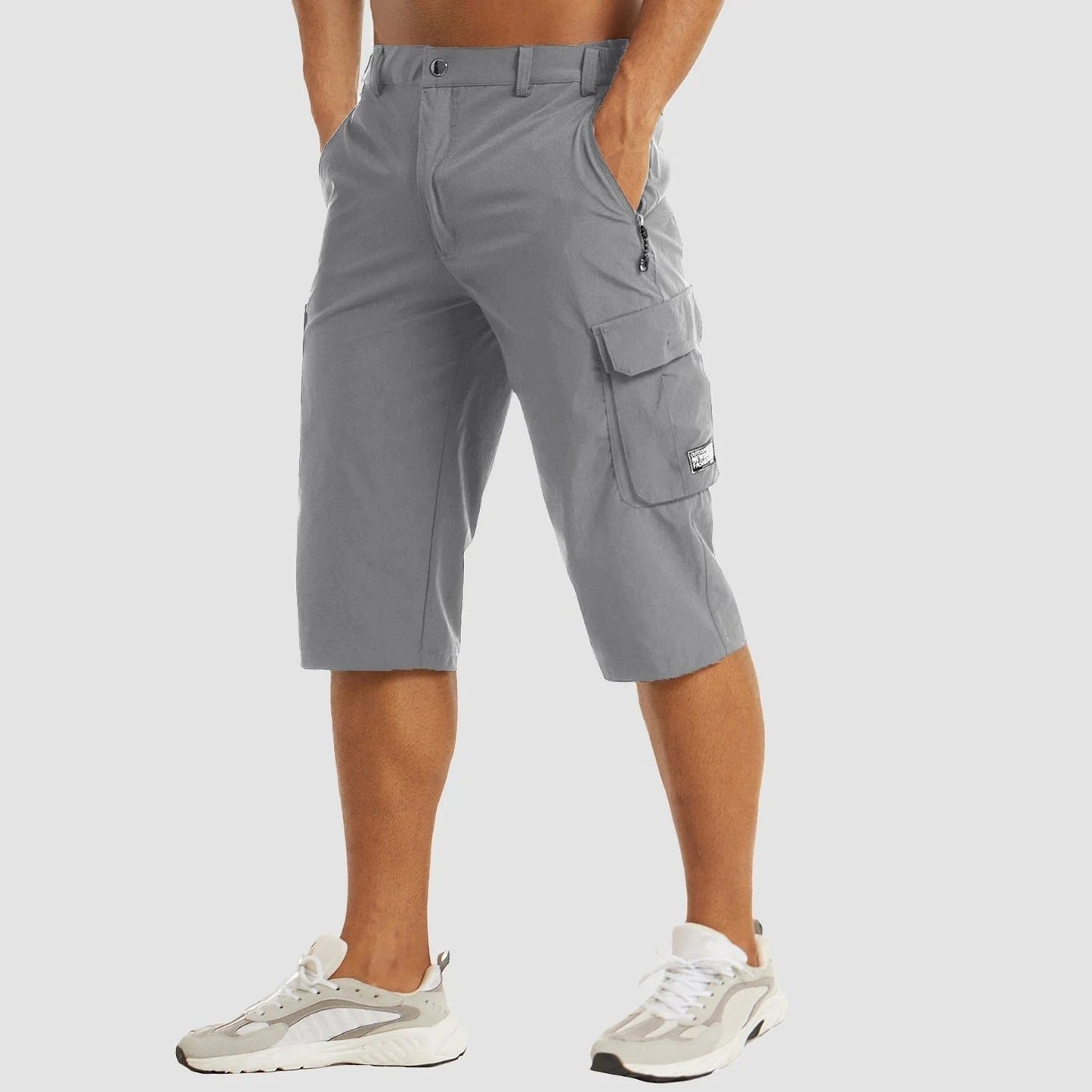 Short Cargo Ligero con Cintura Elástica para Hombre | Ideal para el Verano