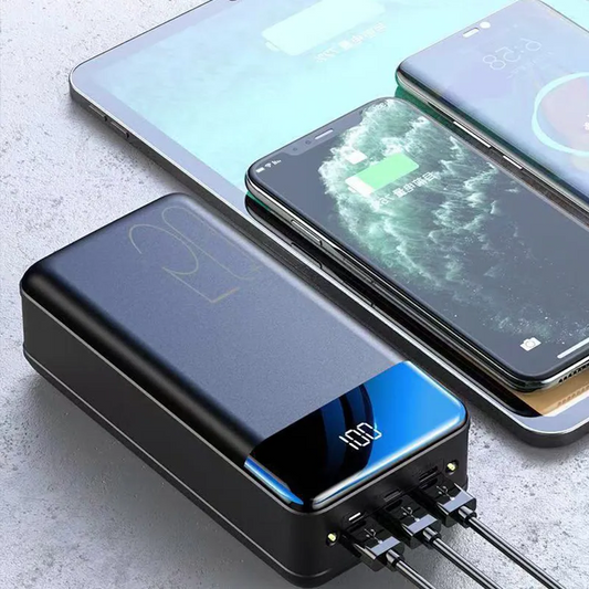 Powerbank 100.000mAh con múltiples puertos USB y diseño portátil