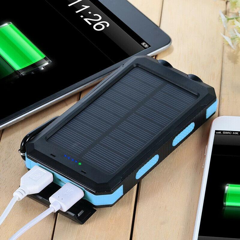 Batería Solar Powerbank con Capacidad de 500000mAh y Puertos USB Dobles