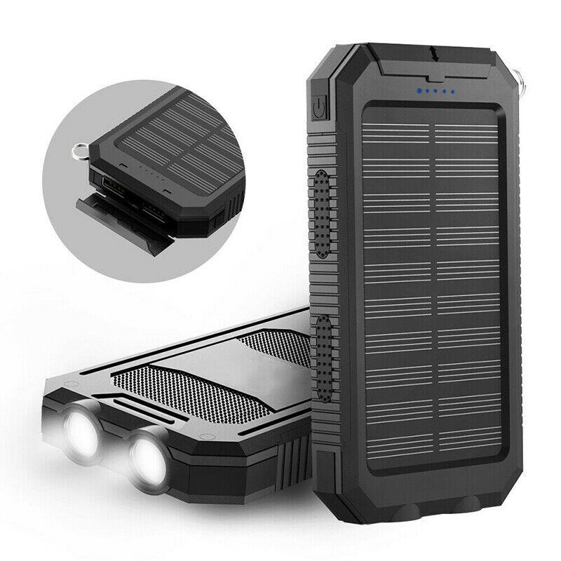 Batería Solar Powerbank con Capacidad de 500000mAh y Puertos USB Dobles