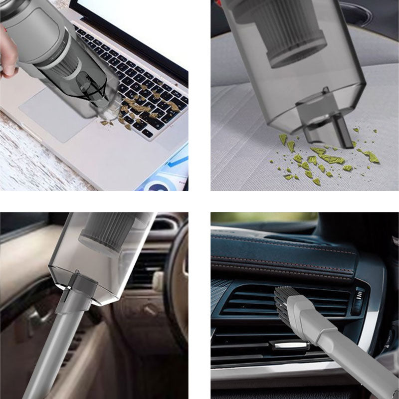 Aspirador de Mano Inalámbrico | 8000Pa Succión Potente | VacuümX PRO™ con Filtro HEPA y USB