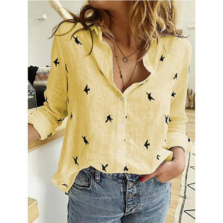 Blusa con Estampado o Sólida para Mujer | Ideal para el Trabajo o Salidas Informales