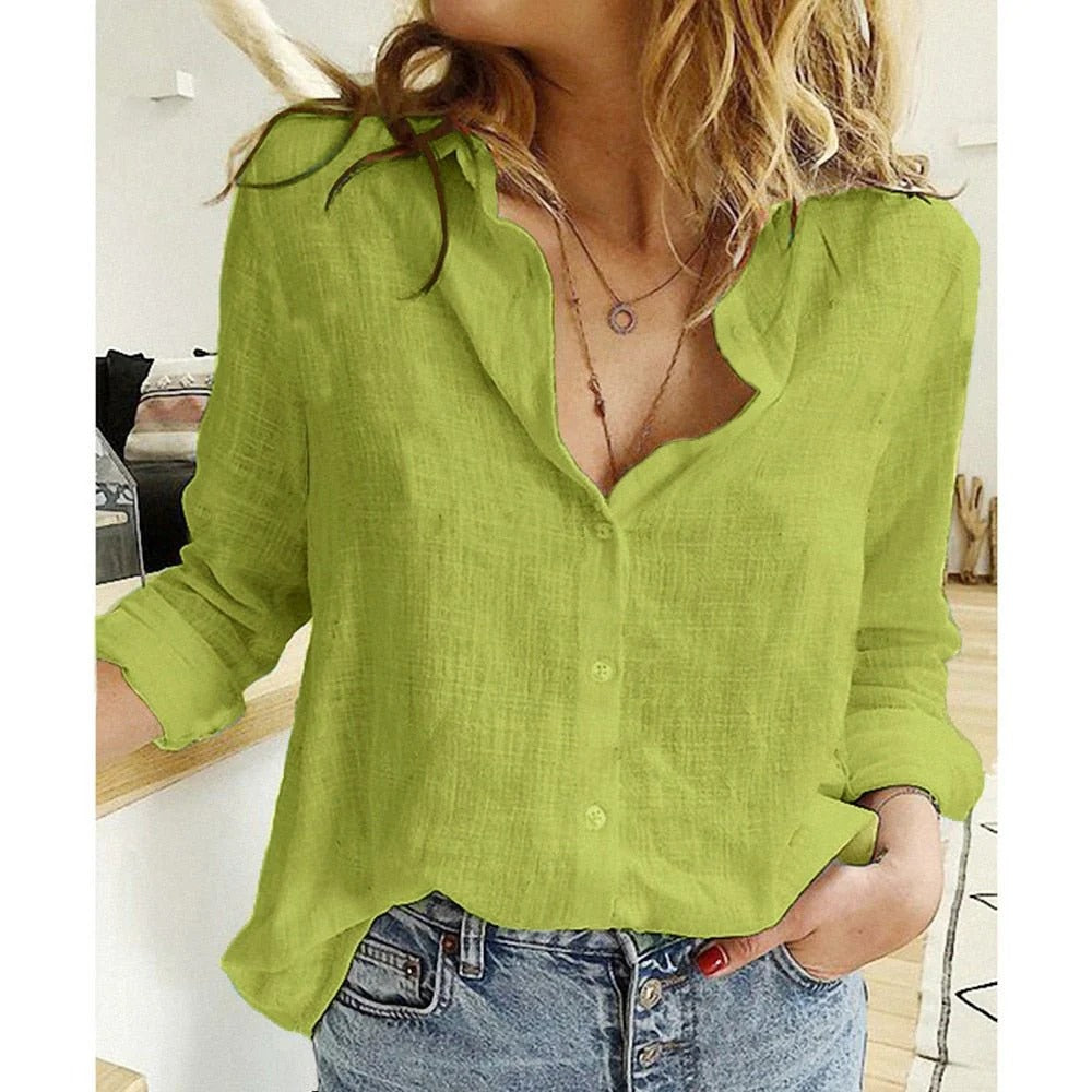 Blusa con Estampado o Sólida para Mujer | Ideal para el Trabajo o Salidas Informales