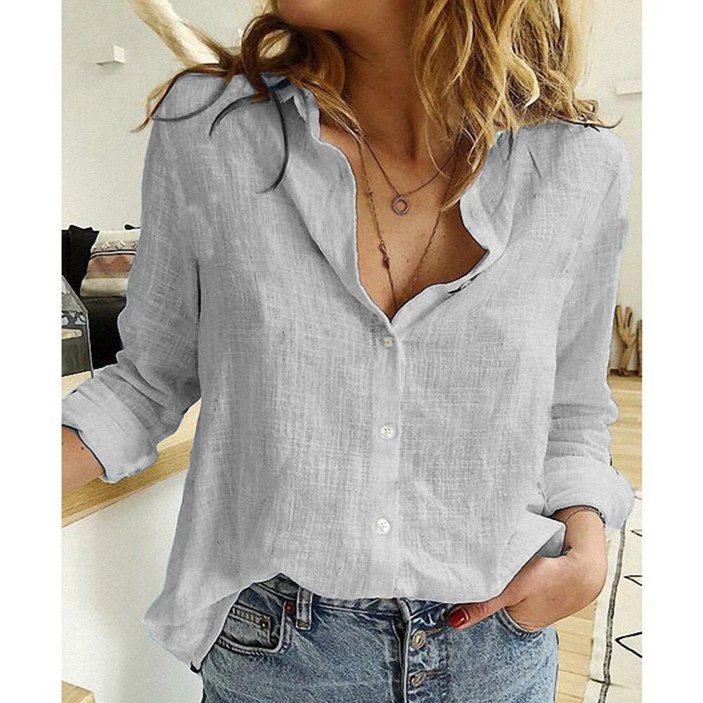 Blusa con Estampado o Sólida para Mujer | Ideal para el Trabajo o Salidas Informales