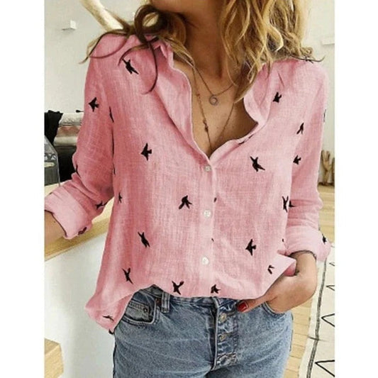 Blusa con Estampado o Sólida para Mujer | Ideal para el Trabajo o Salidas Informales